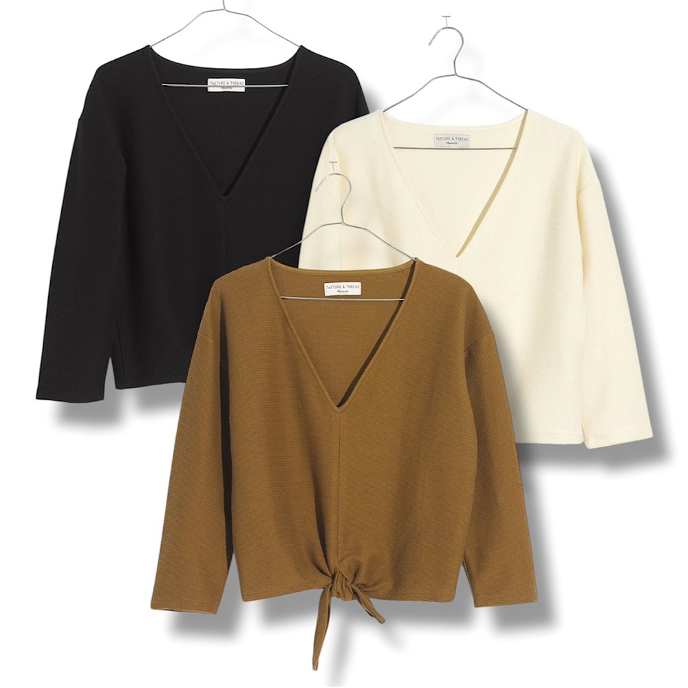 Madewell Women's Tops in , Cream, and Brown (Black already sold)